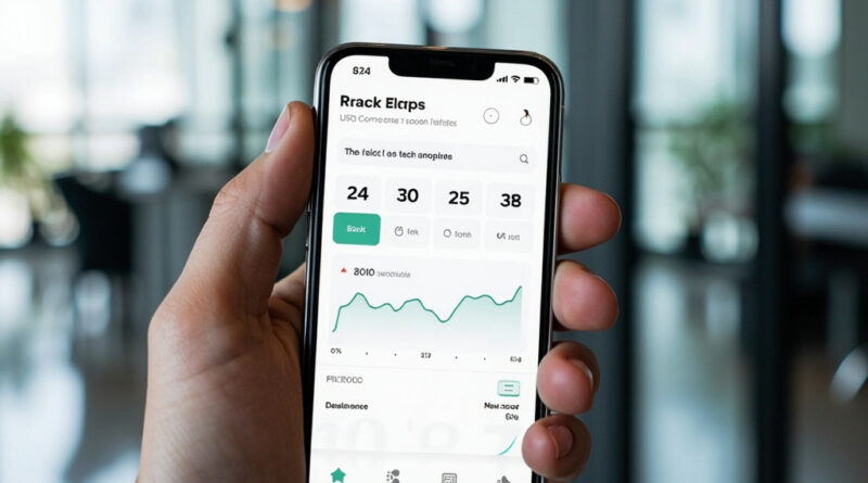 AI fitness and wellness apps on a smartphone with health data dashboard for enterprise wellness