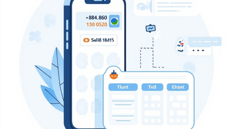A smartphone showing a +86 China phone number SMS verification screen with a virtual number platform interface