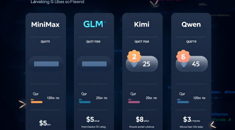 Comparison of Chinese AI coding plan pricing and features for developers in 2026