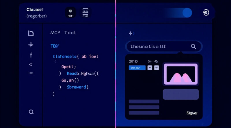 A clean technical diagram showing MiniMax Coding Plan MCP connected to Claude Code with web search and image analysis tools