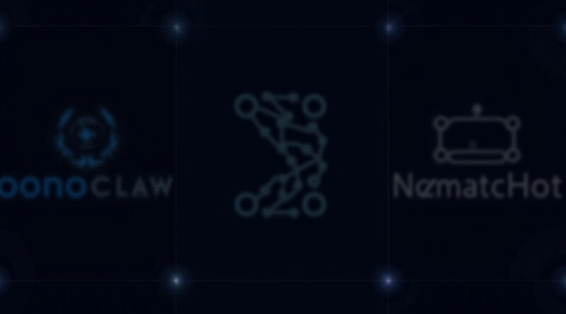 A visual comparison of AI agent frameworks showing OpenClaw and its alternatives on a dark tech-themed background