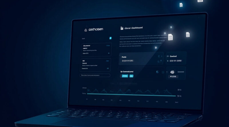 A clean server dashboard showing an AI chat widget with document search results on a dark-themed interface.