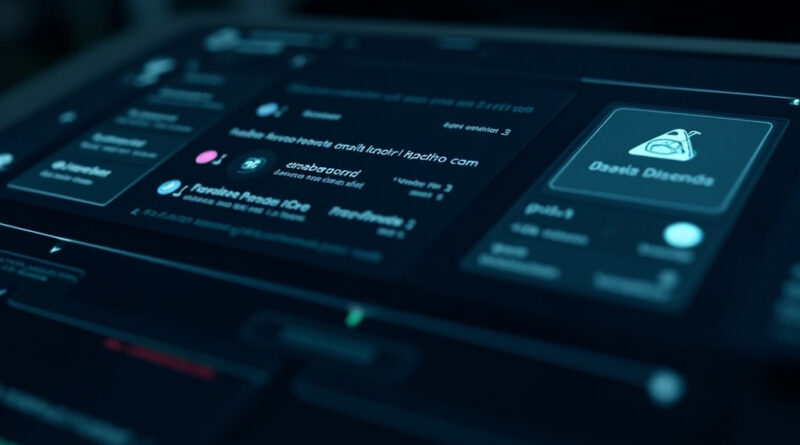 An AI agent inbox interface showing email workflows and automation on a modern dark dashboard