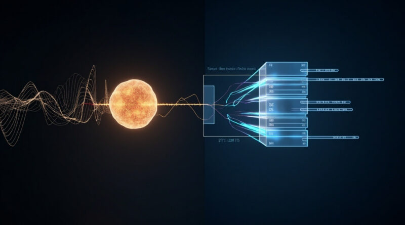 Split-screen illustration of two AI voice agent architectures: unified speech-to-speech model versus modular STT-LLM-TTS pipeline.